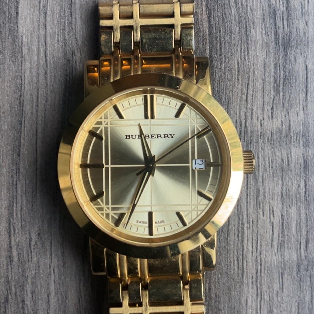 Burberry Gold Tone Watch